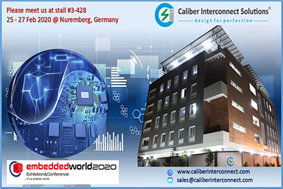 Caliber Interconnect Solutions will be participating in the leading international fair for embeddded System - 